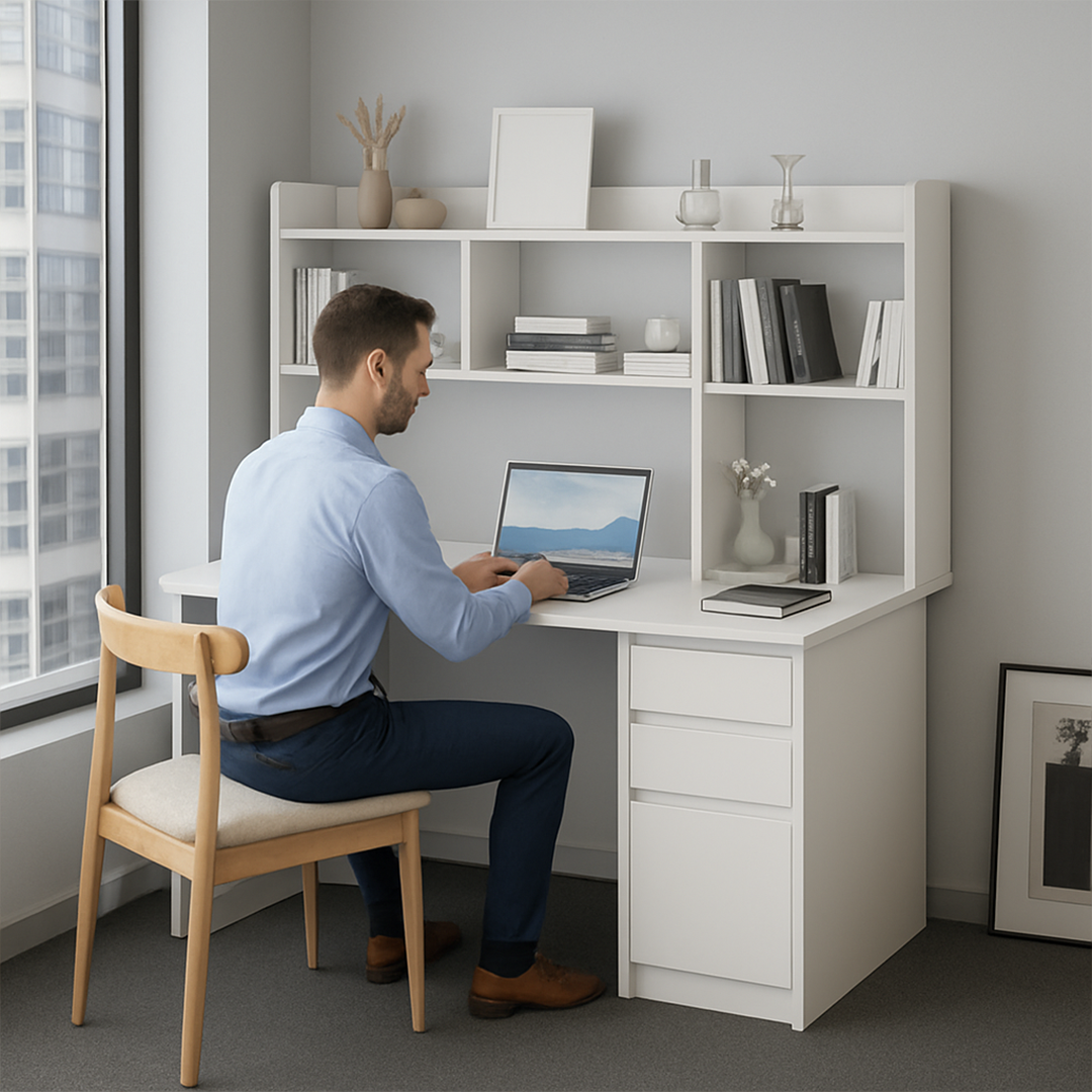 Mueble 2 en 1 - Escritorio Más Biblioteca