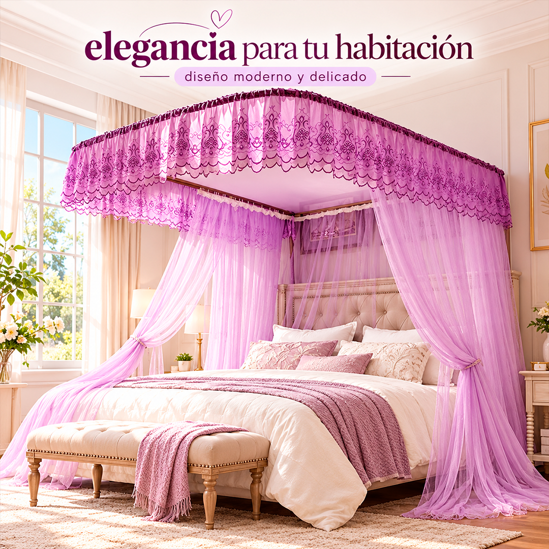 Mosquitero 360° Corredizo de Lujo para Cama