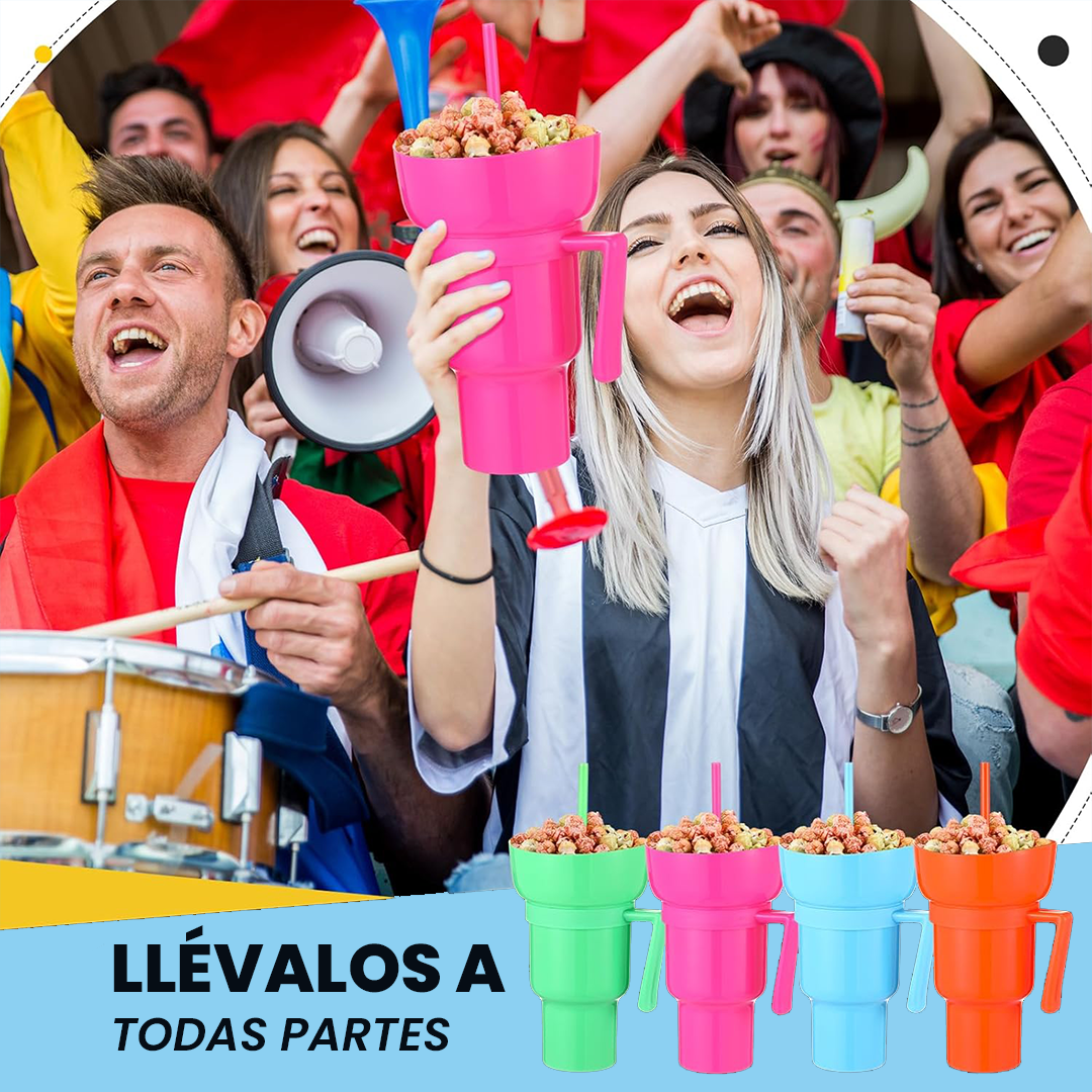 Vaso 2 en 1 - SNACK + BEBIDA