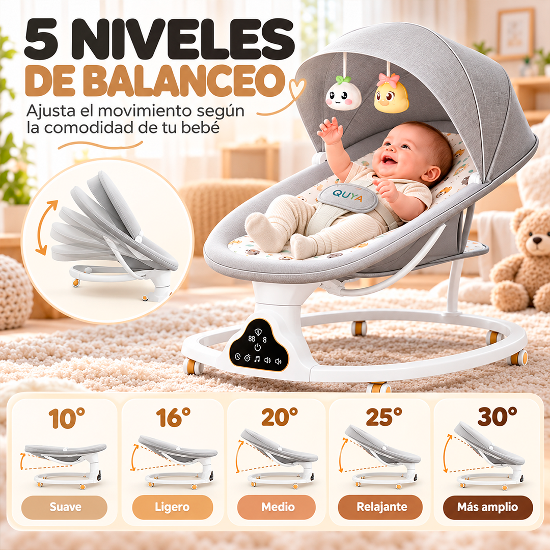 Silla Mecedora Eléctrica 4 en 1 Para Bebés