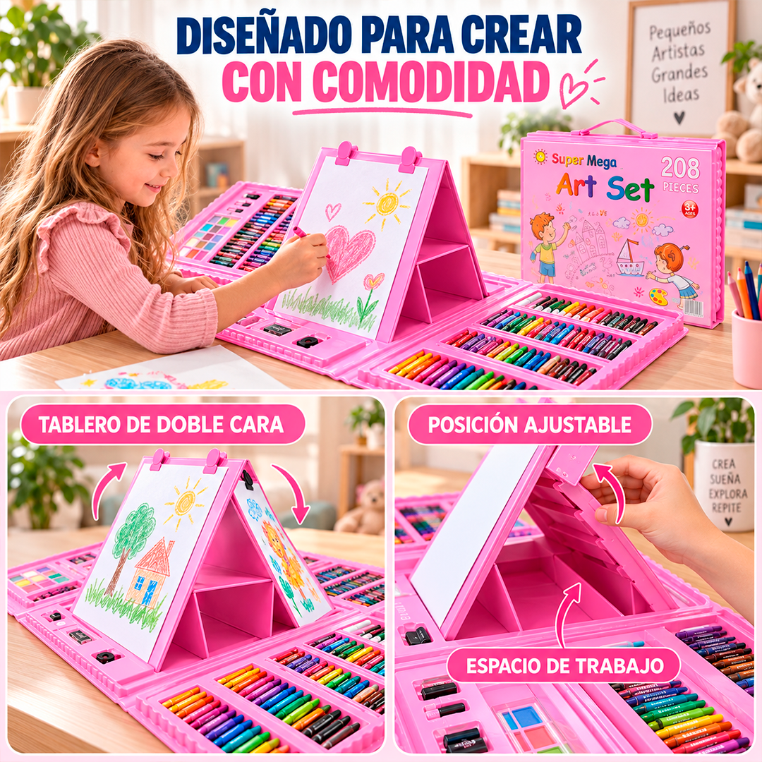 Set de Arte Infantil de 208 Piezas