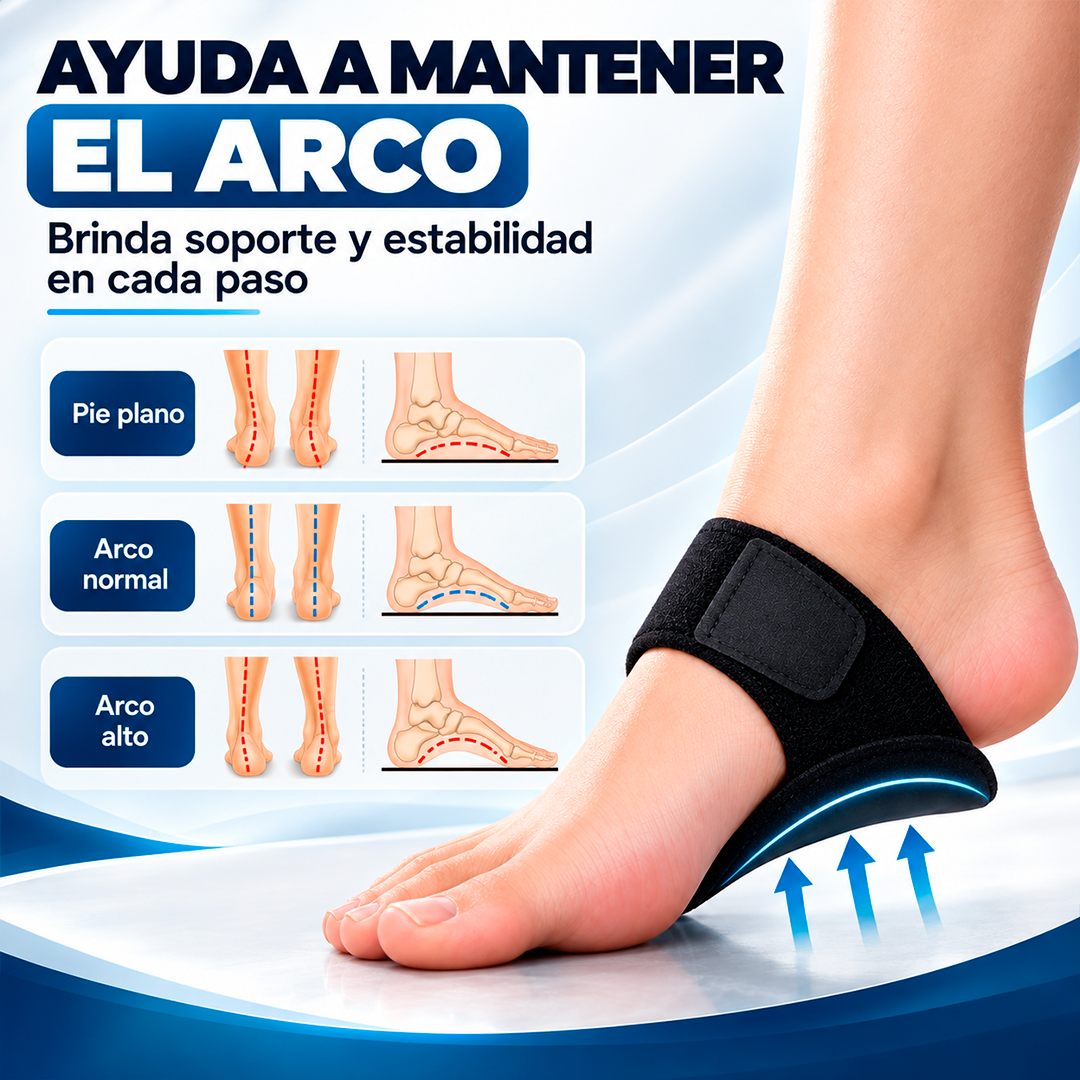 Soporte de arco plantar ajustable