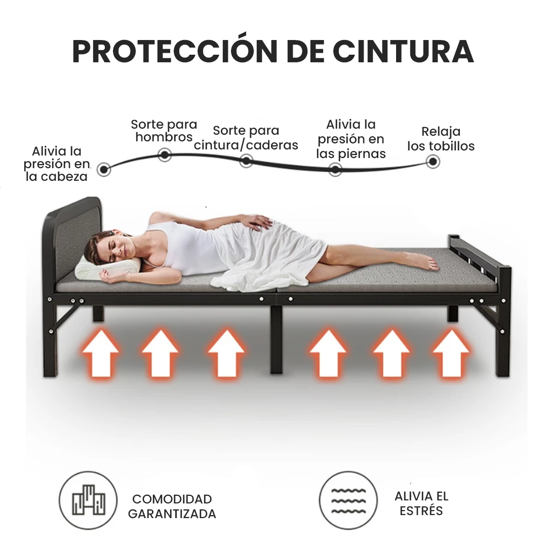Cama Plegable de Acero 1 Plaza
