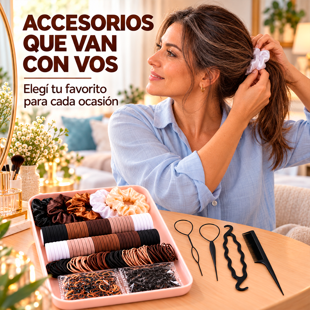 Set de accesorios para el cabello de 1159 piezas