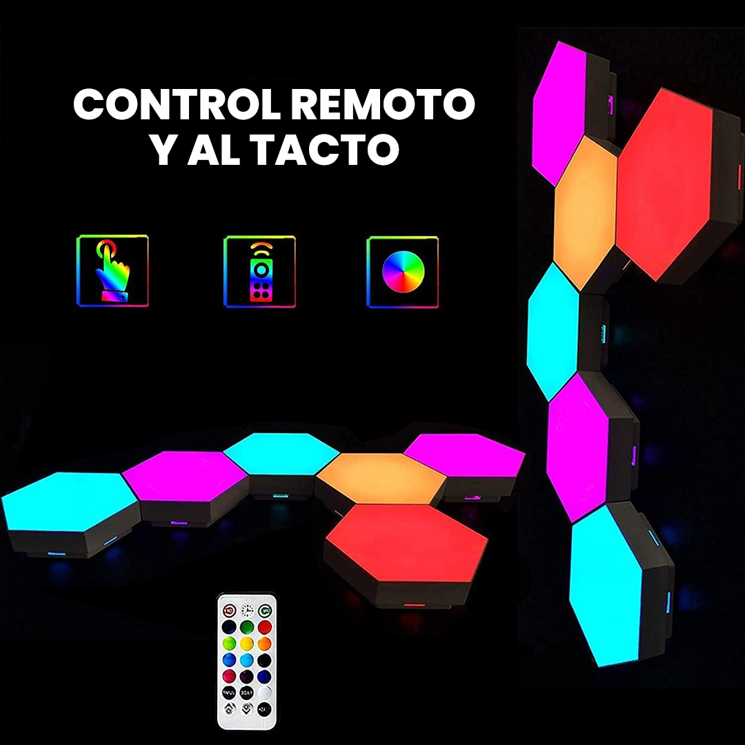Lámpara Hexagonal LED RGB