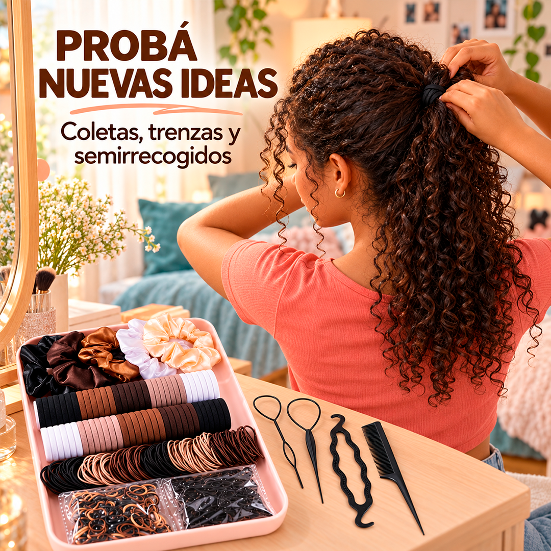 Set de accesorios para el cabello de 1159 piezas