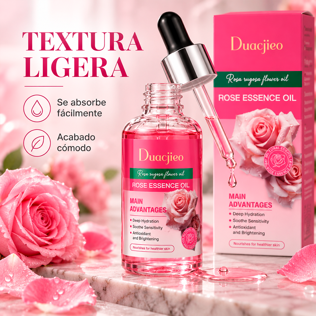Aceite Facial Iluminador de Rosa