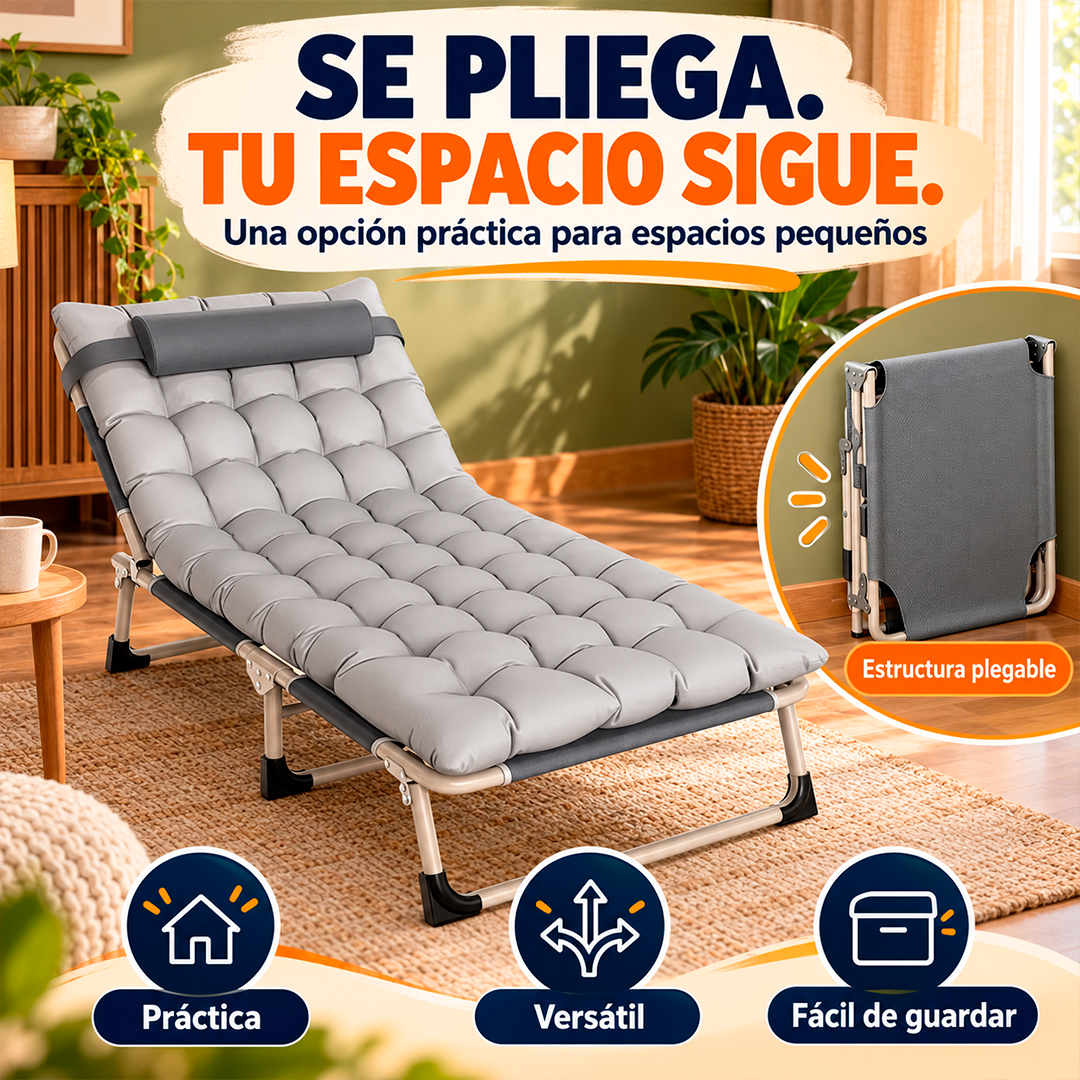 SILLA CAMA PLEGABLE CON COLCHÓN