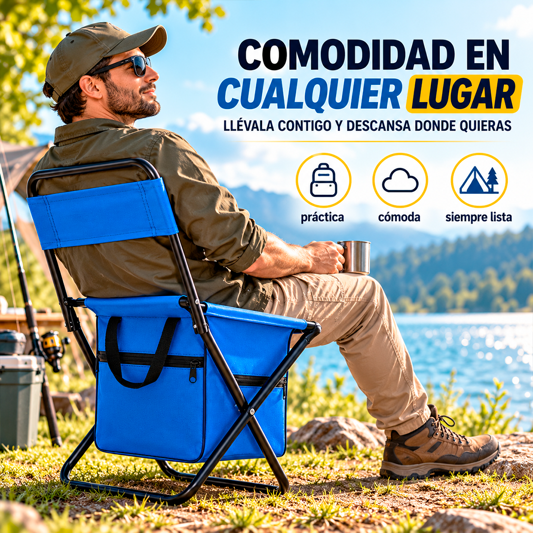 Silla Plegable Portátil 2 en 1