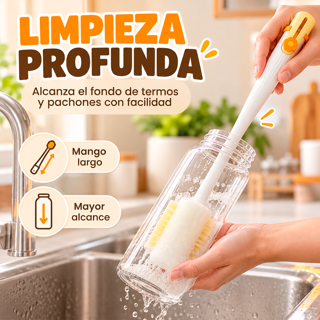 Cepillo Limpiador de Termos y Pachones 5 en 1