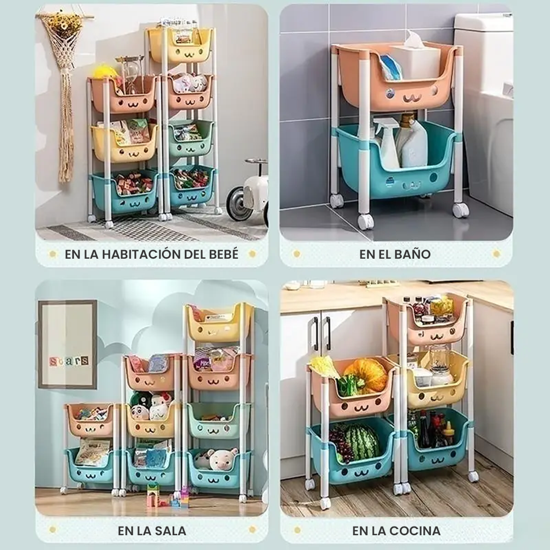 Carrito Organizador Kawaii 5 Niveles