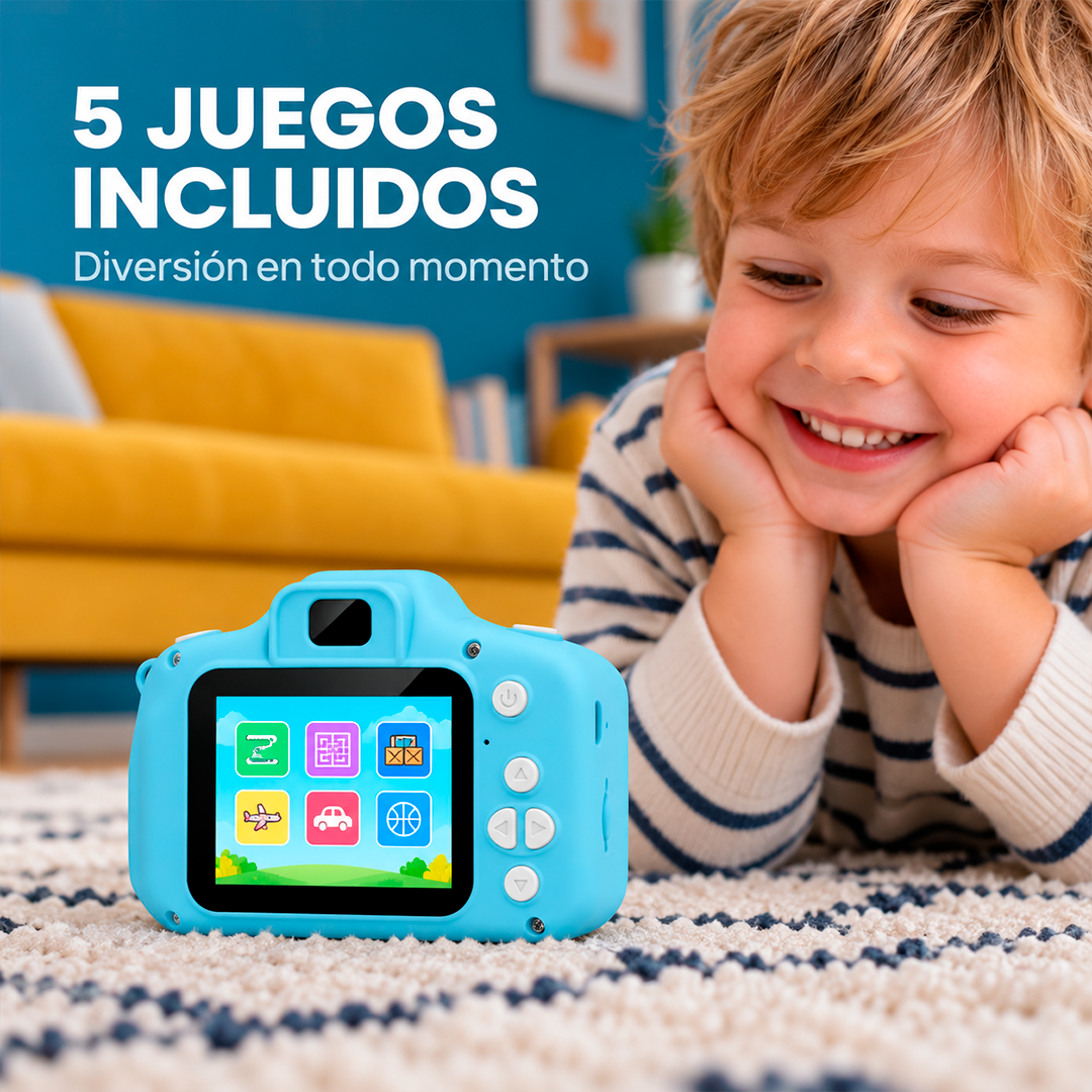 Mini Cámara Digital de Foto y Video para Niños 1080P