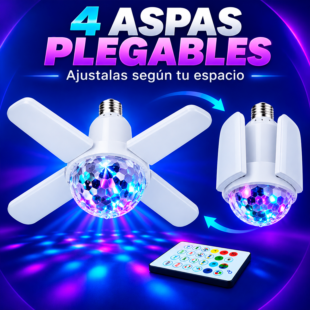 Bombilla LED Multicolor con Parlante Bluetooth