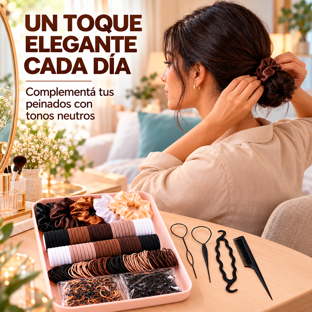 Set de accesorios para el cabello de 1159 piezas