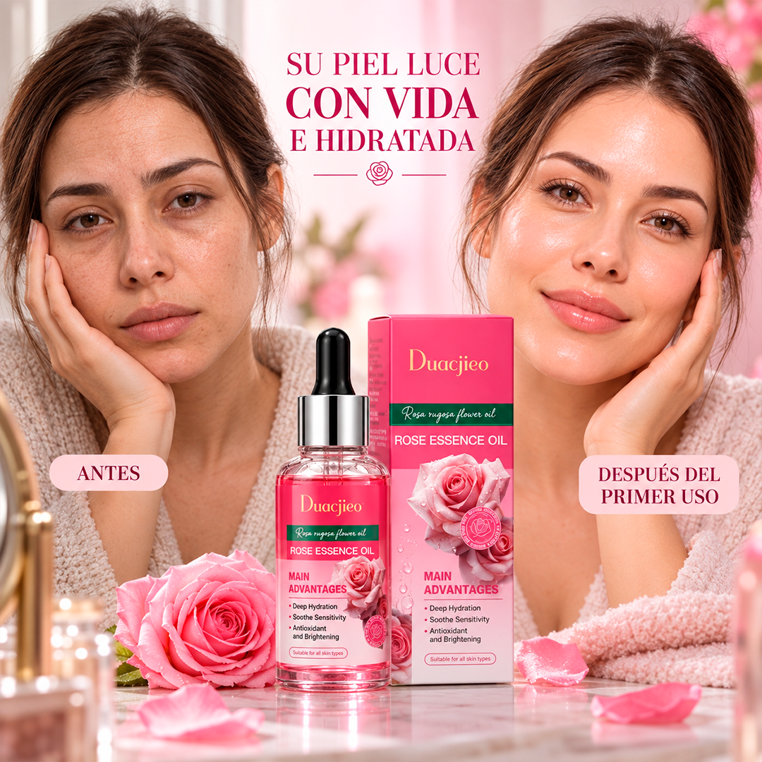 Aceite Facial Iluminador de Rosa