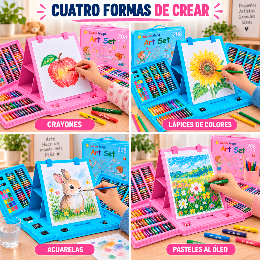 Set de Arte Infantil de 208 Piezas