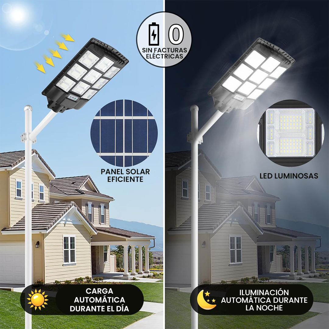 Lámpara Solar para Exteriores.