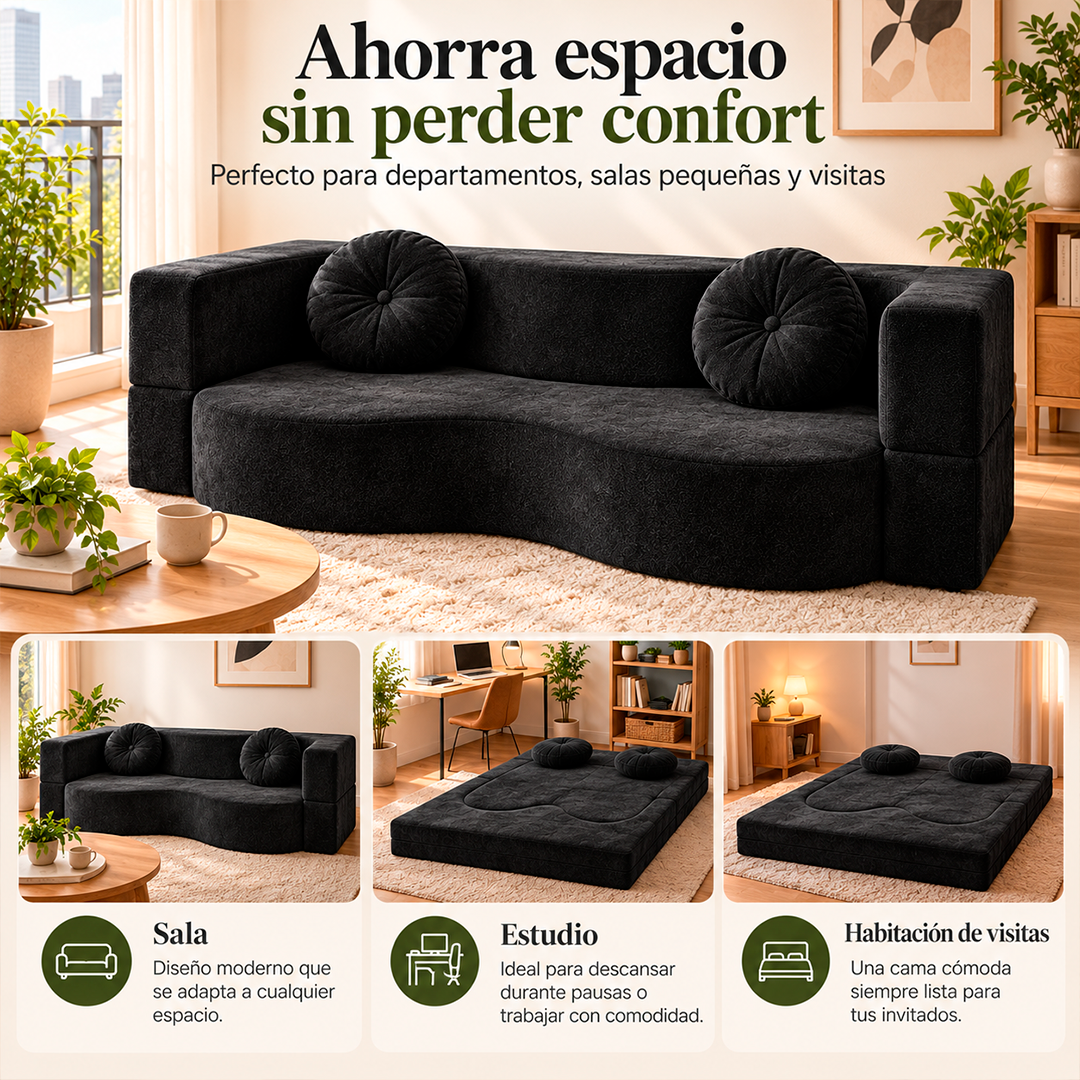 Sofá Convertible en Cama 2 En 1