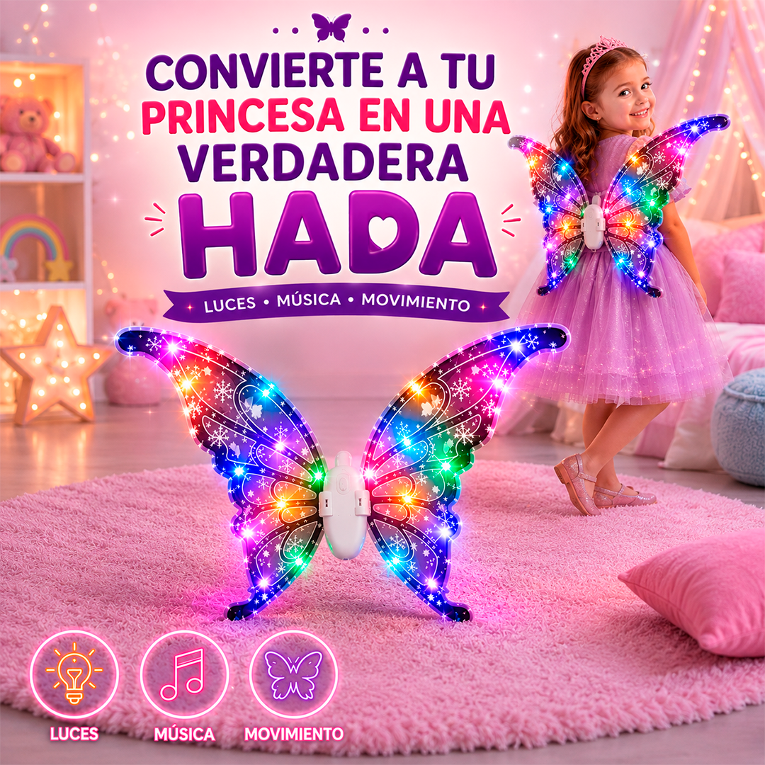 Alas Mágicas con Luces, Música y Movimientos