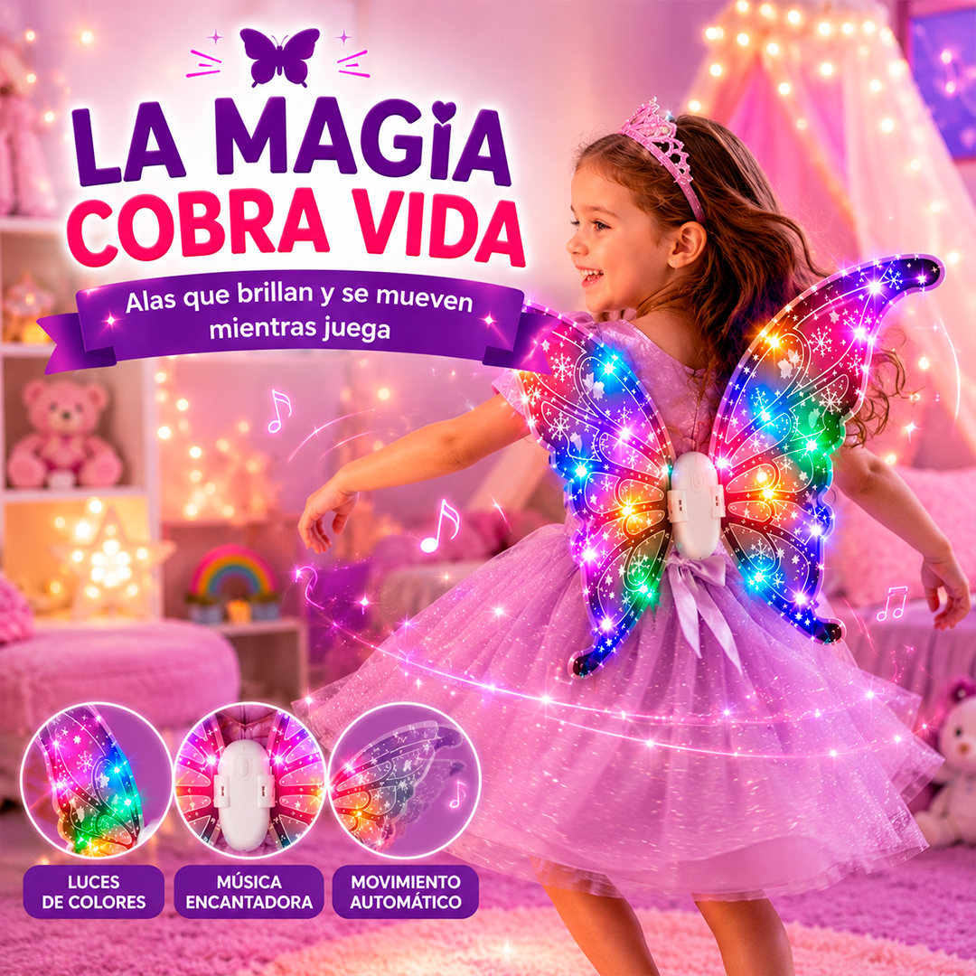 Alas Mágicas con Luces, Música y Movimientos