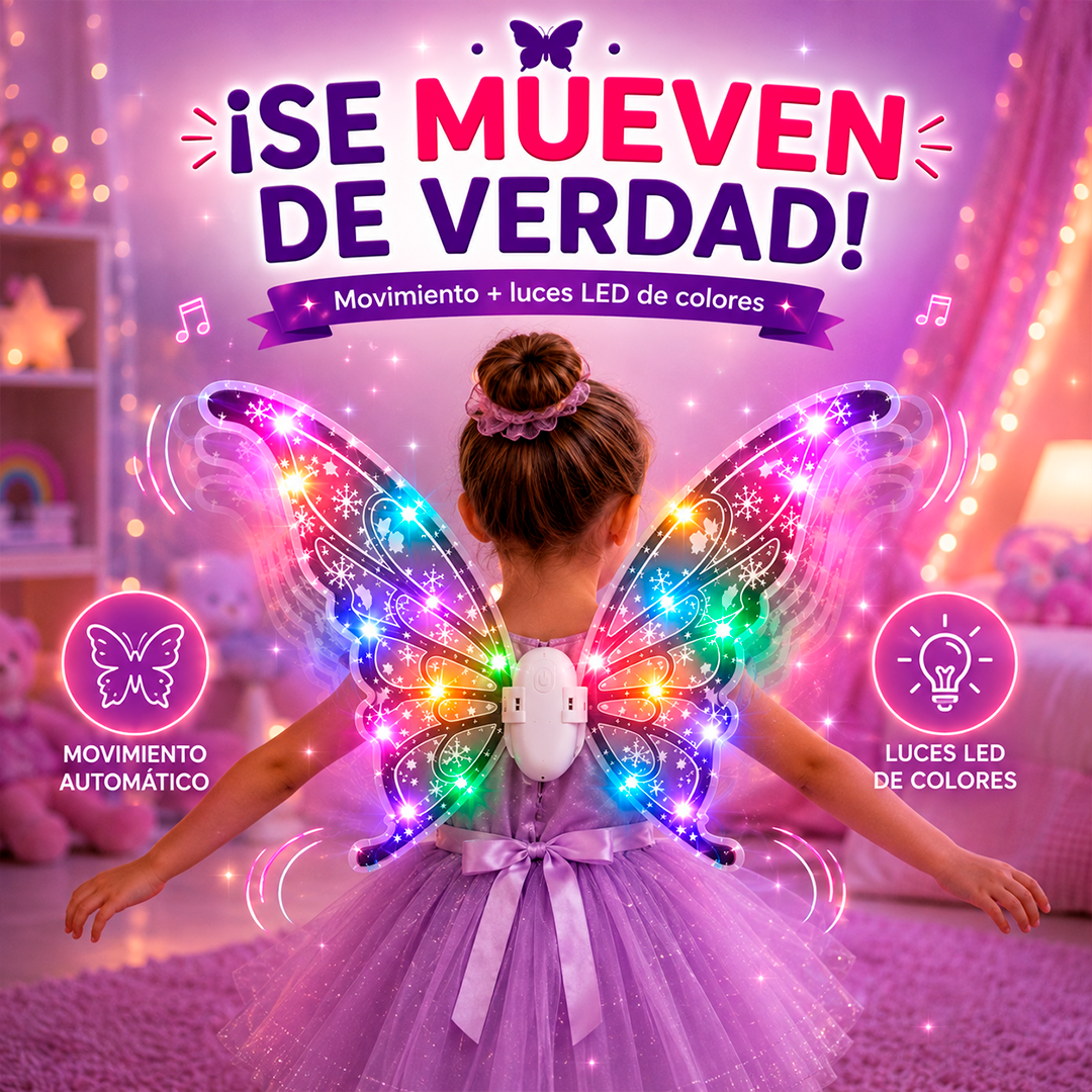 Alas Mágicas con Luces, Música y Movimientos