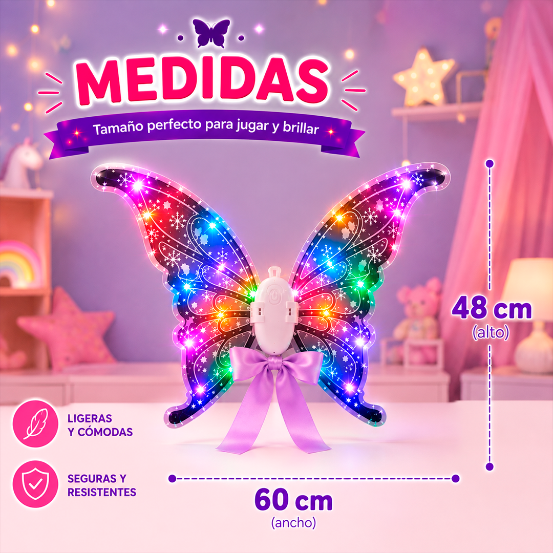 Alas Mágicas con Luces, Música y Movimientos