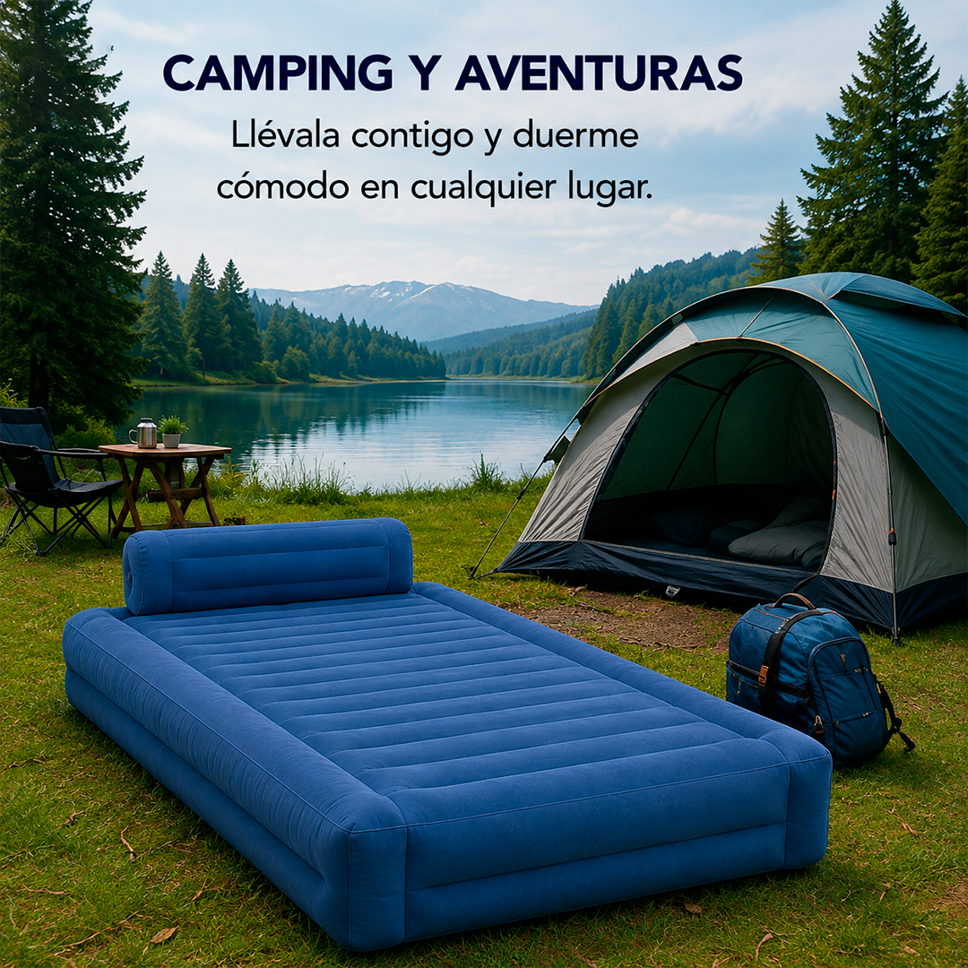 Cama Inflable Premium con Bomba Incorporada