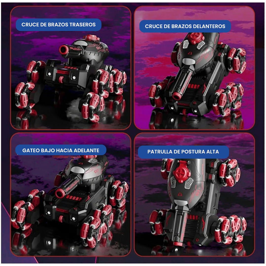 Tanque 4x4 Lanzador de Balas de Hidrogel