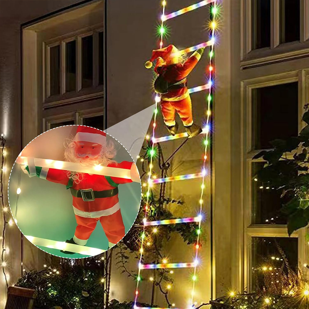 Escalera de Santa Con Luz LED