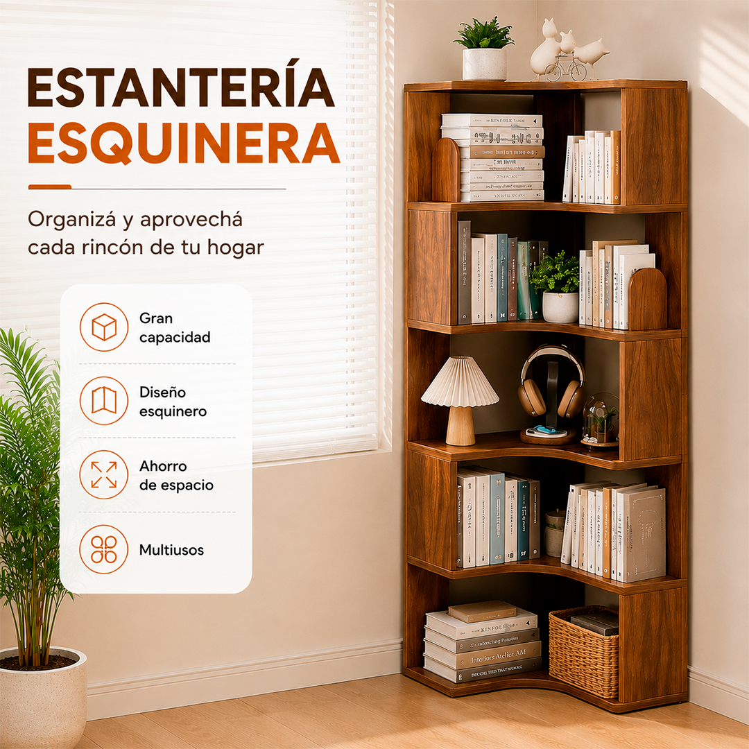 Estantería Esquinera Multifuncional
