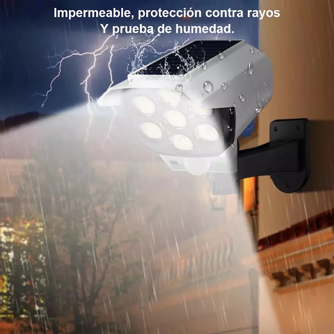 Lampara Solar Con Simulador de Cámara - OFERTA 2X1