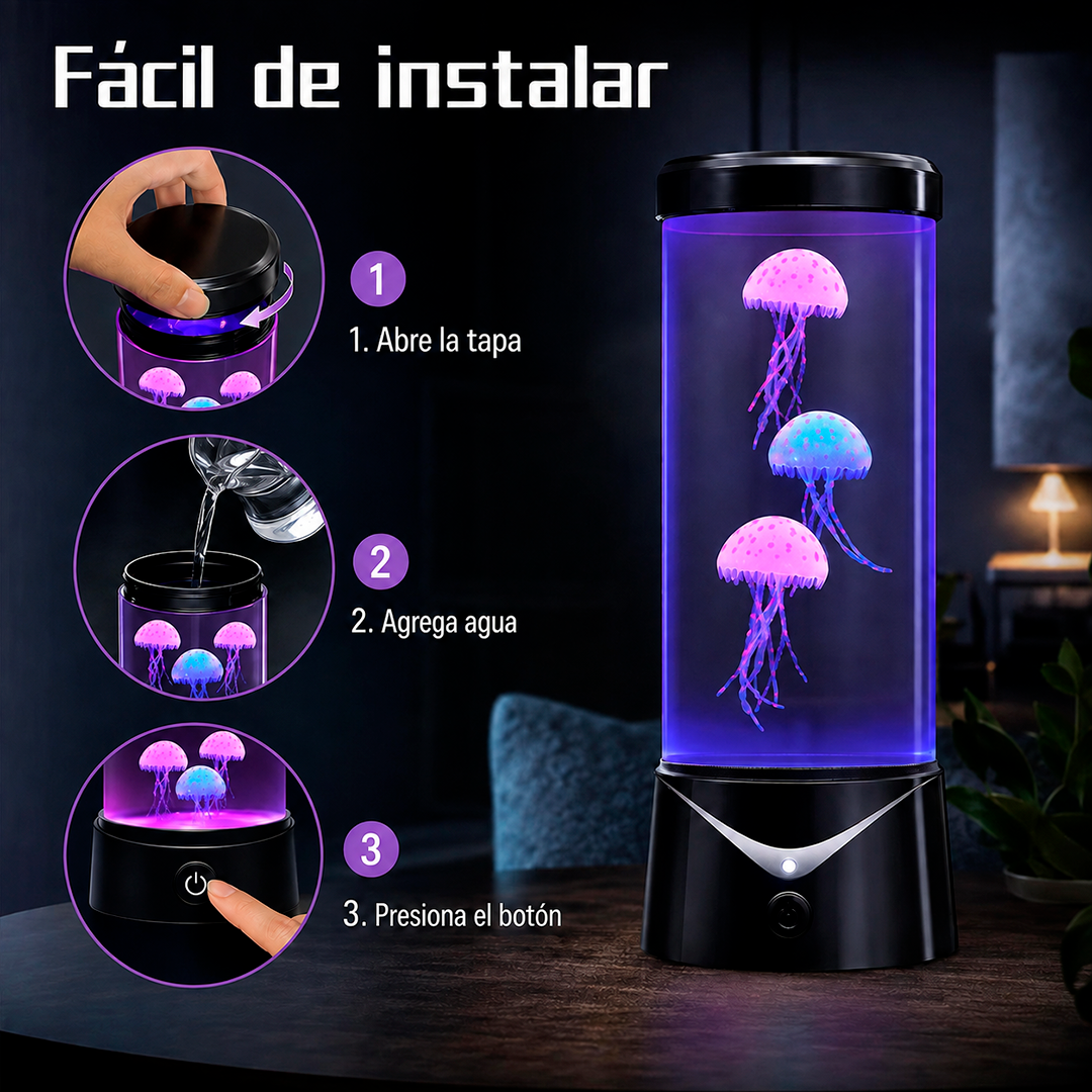 Lámpara LED de Medusas