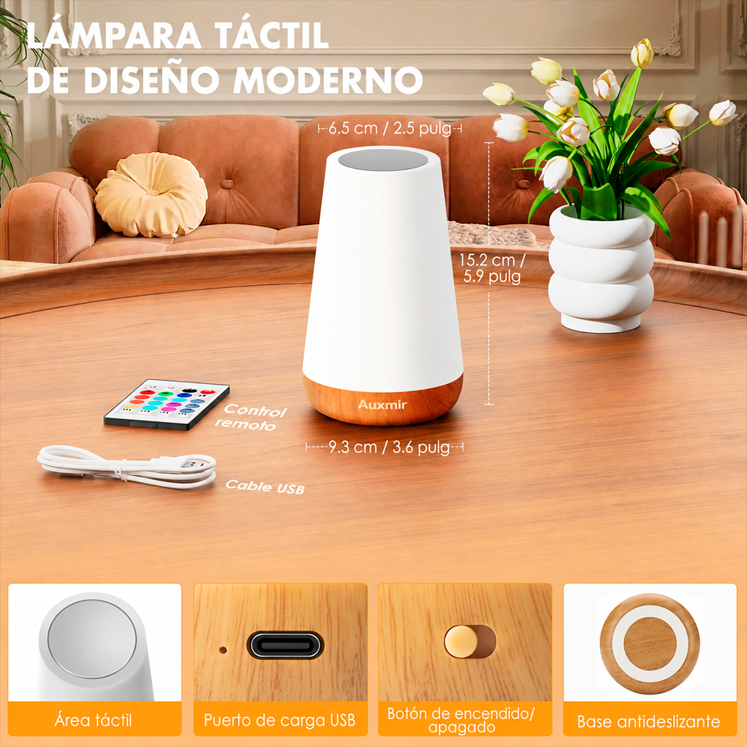Lámpara Táctil Portátil de 360°