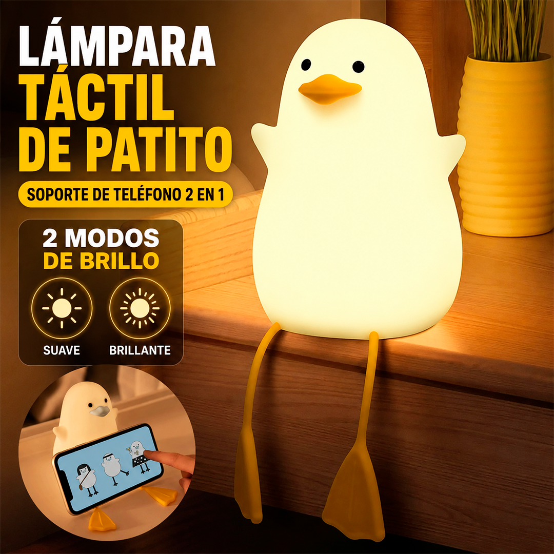 Lámpara Táctil de Patito 2 en 1