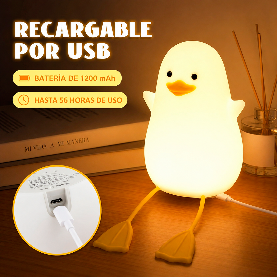 Lámpara Táctil de Patito 2 en 1
