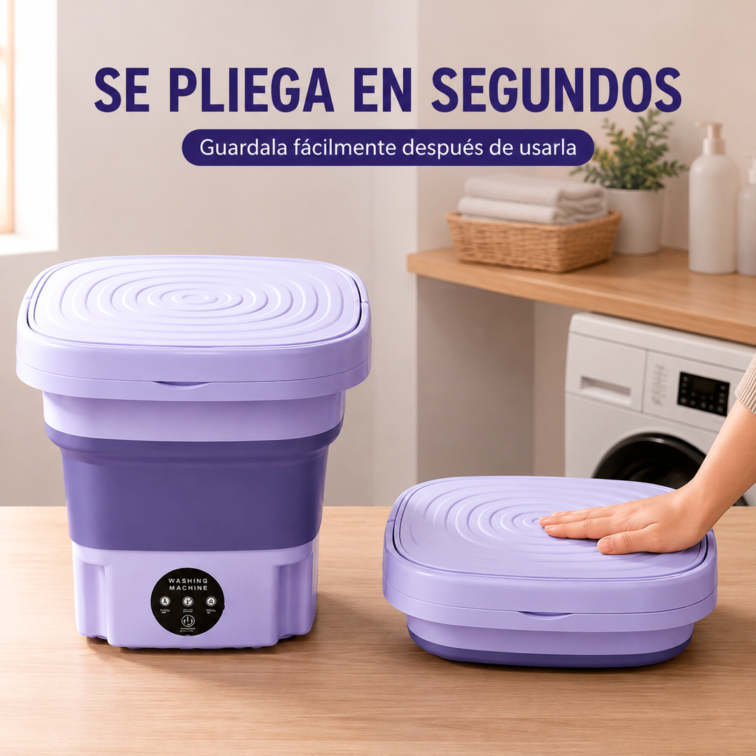 Mini Lavadora Plegable Portátil