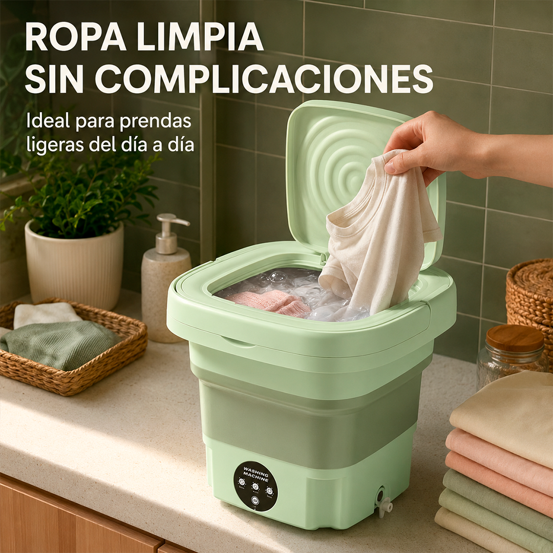 Mini Lavadora Plegable Portátil