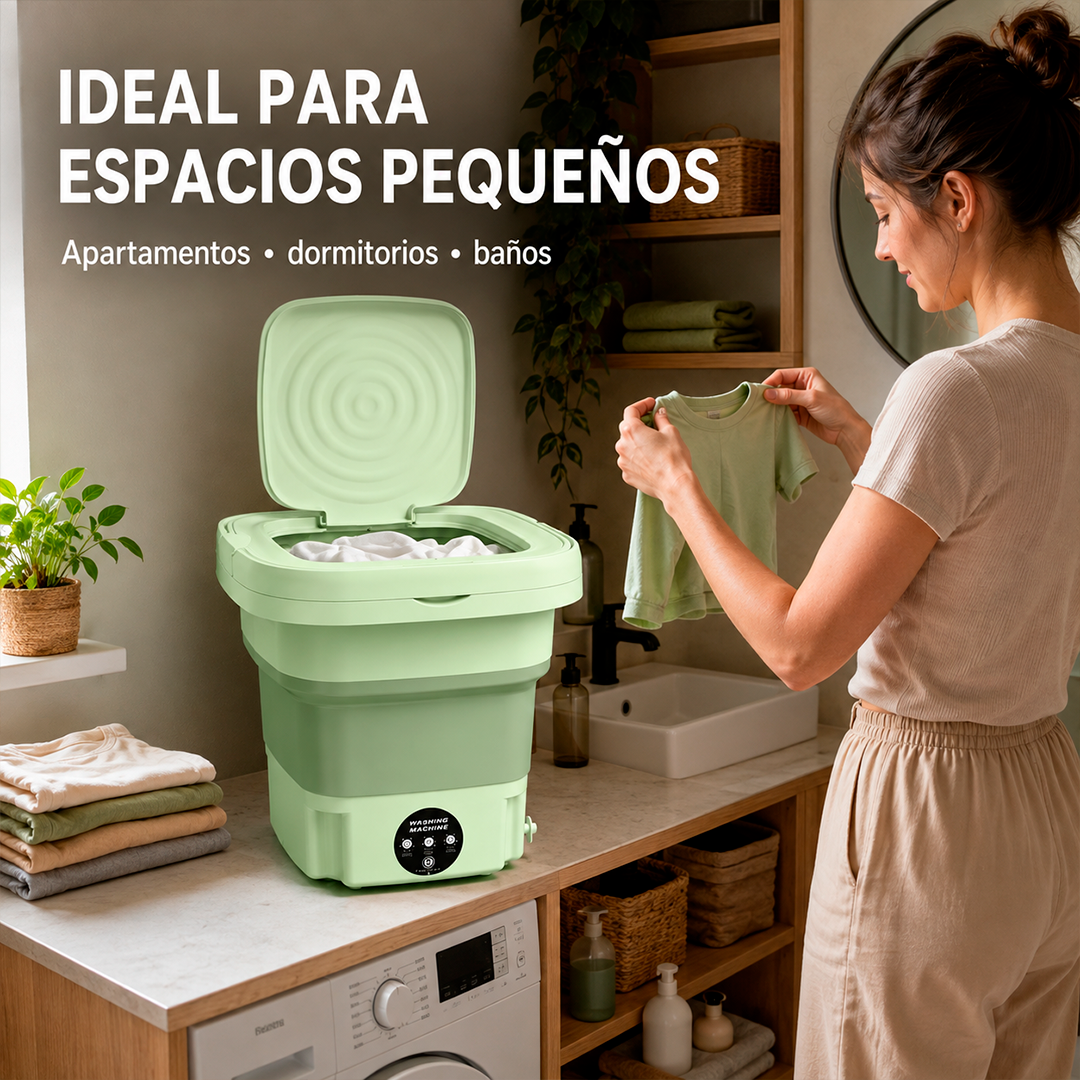 Mini Lavadora Plegable Portátil