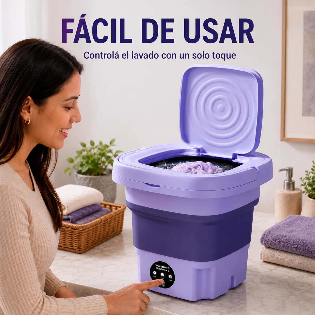 Mini Lavadora Plegable Portátil