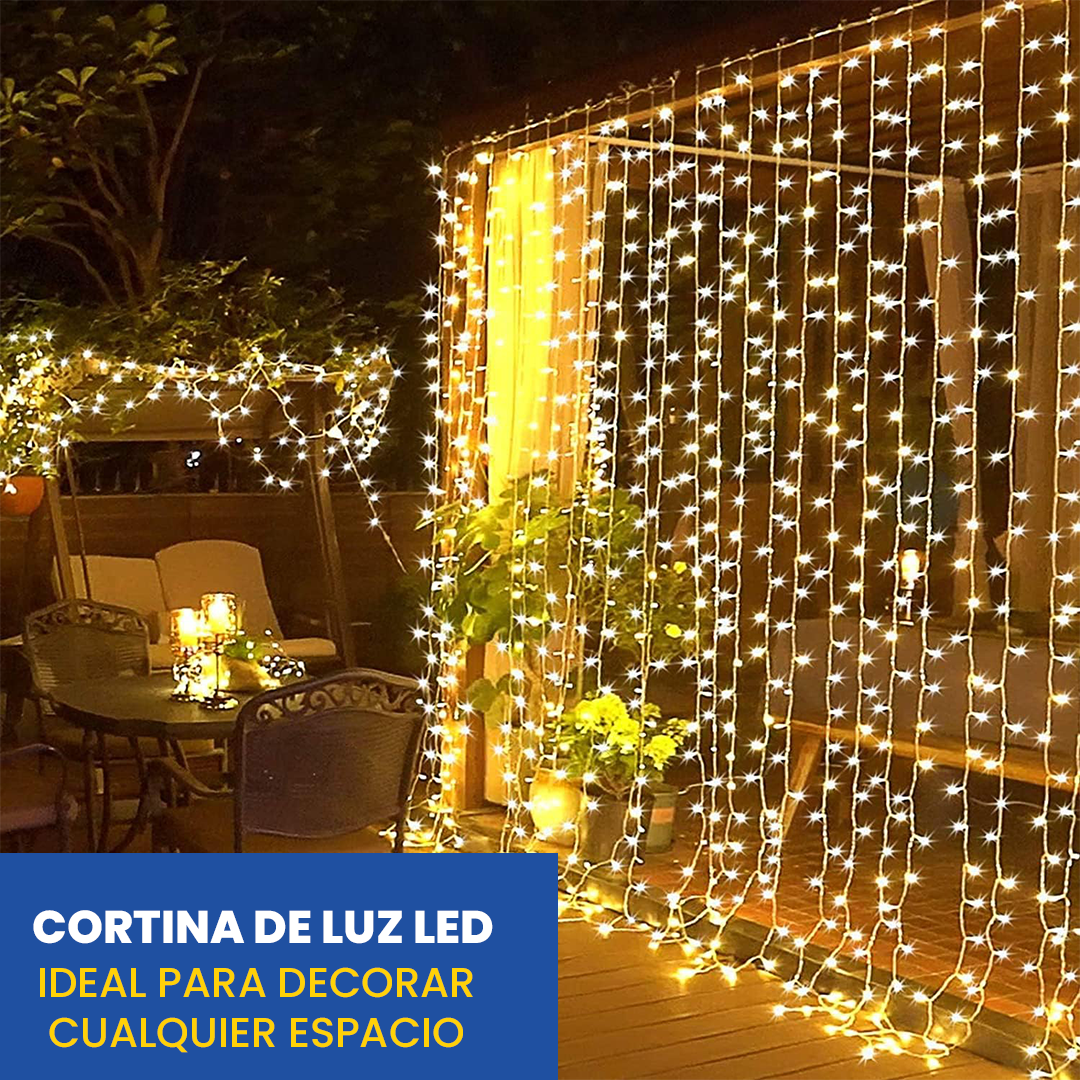 Cortina de Luz LED Navideña