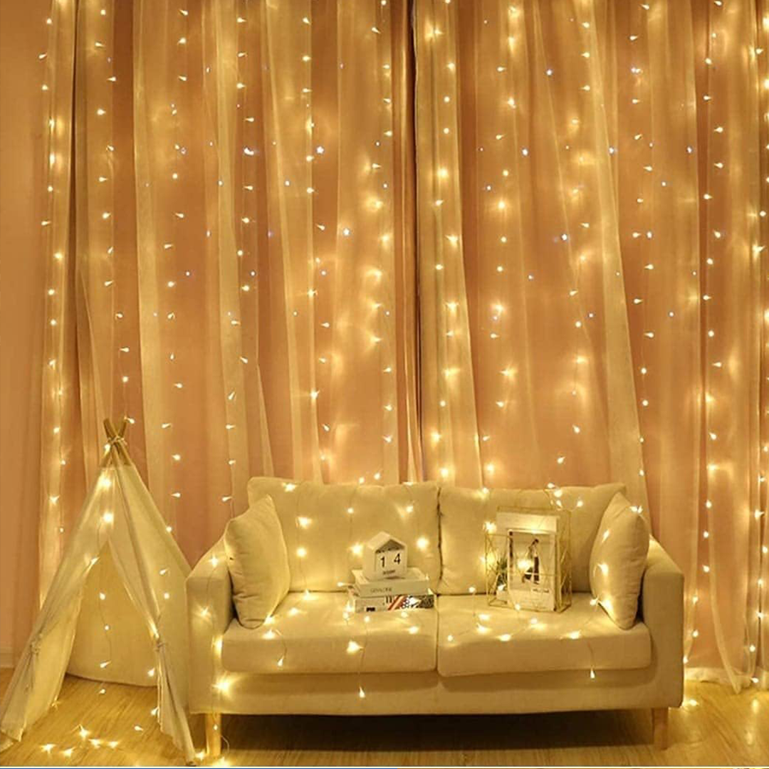 Cortina de Luz LED Navideña