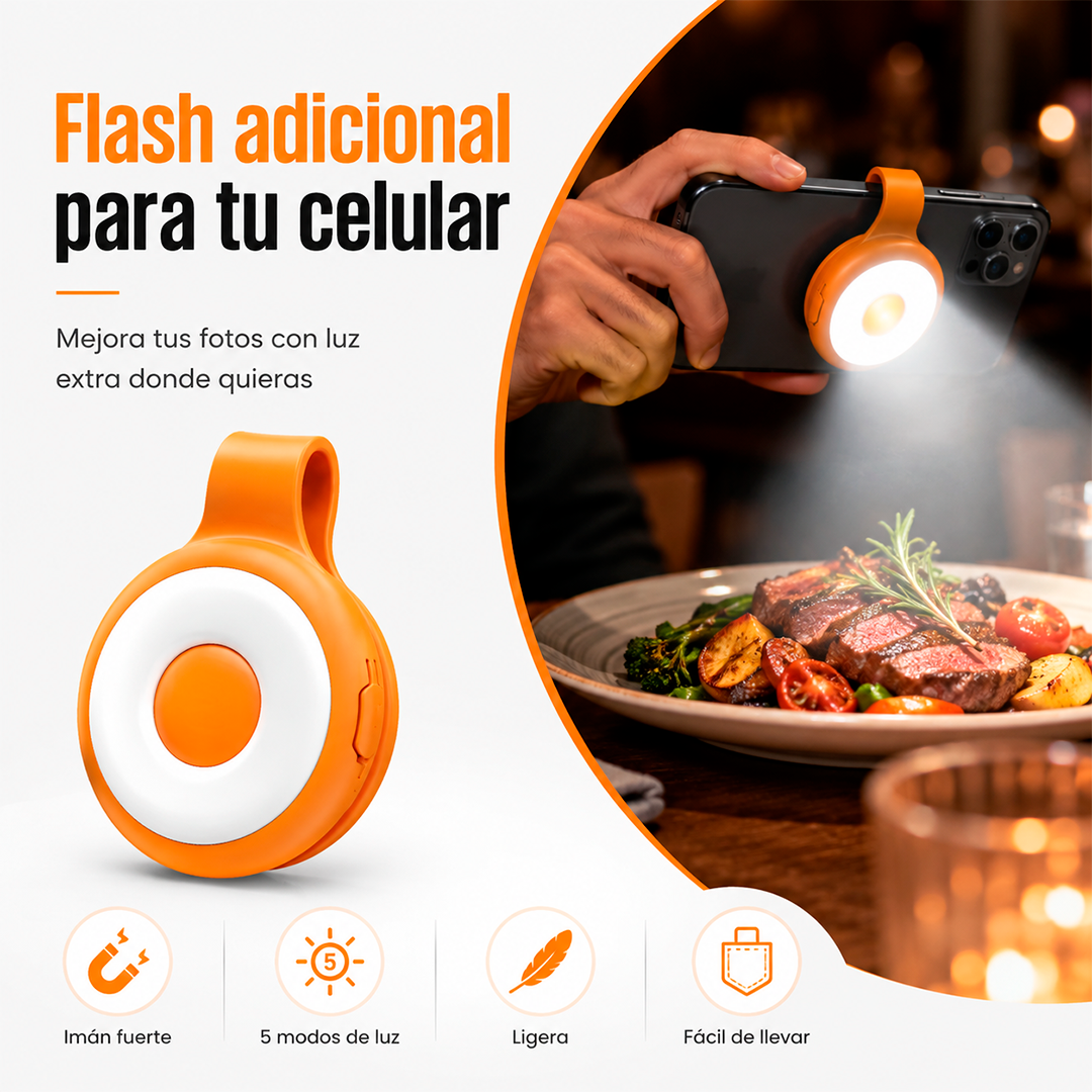 Flash Magnético LED para Teléfono
