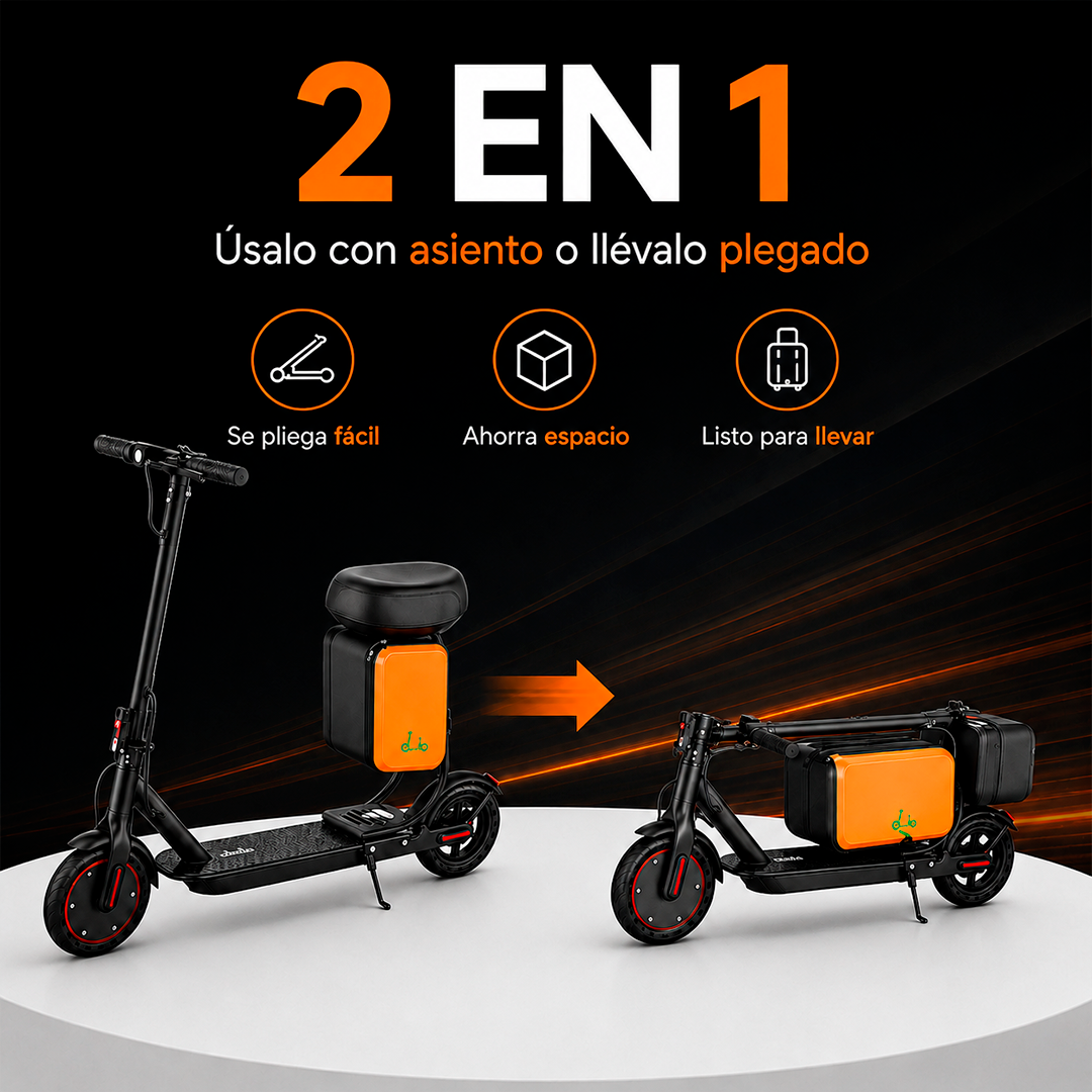 Scooter Eléctrico con Maleta