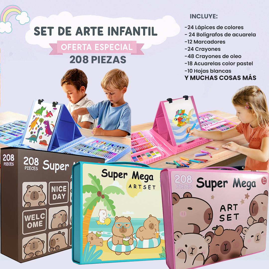 Set de Arte Capibara 208 Piezas