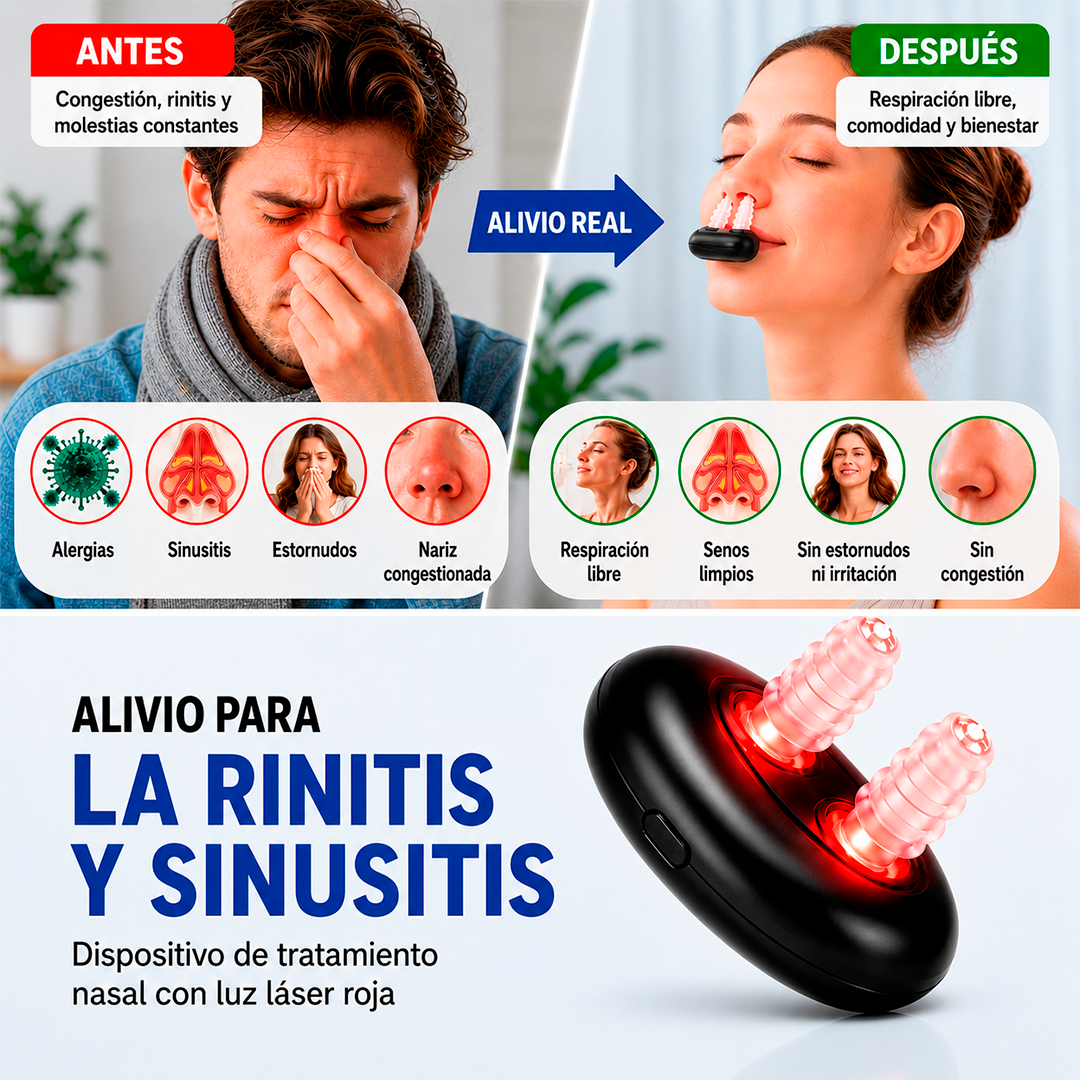 Dispositivo LED Para Sinusitis y Rinitis