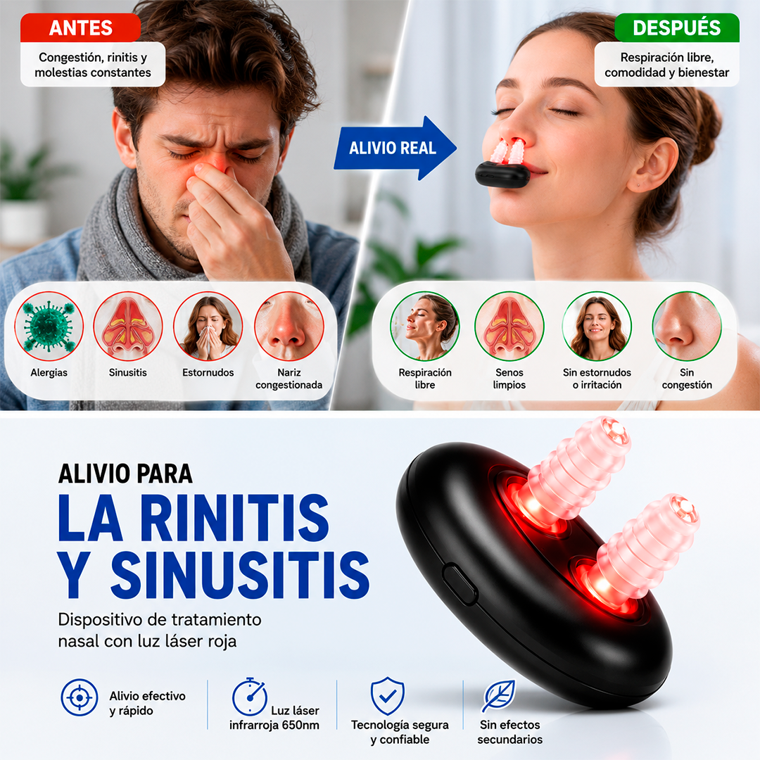 Dispositivo LED Para Sinusitis y Rinitis